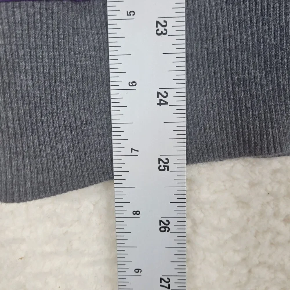 Adidas Sweatshirt Womens XS Purple Gray Long Sleeve Stretch Pullover - Picture 6 of 10